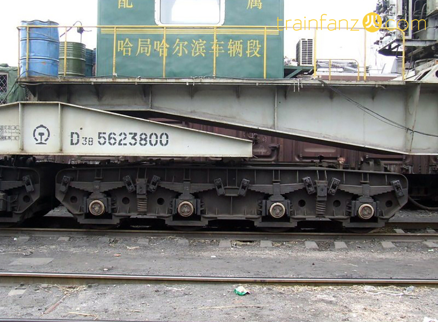 D38钳夹车的转向架 （图 王旭）