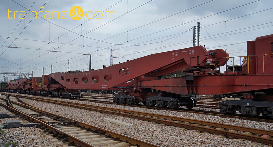 DK36落下孔车的落下孔车架（图 宁东的狮子）