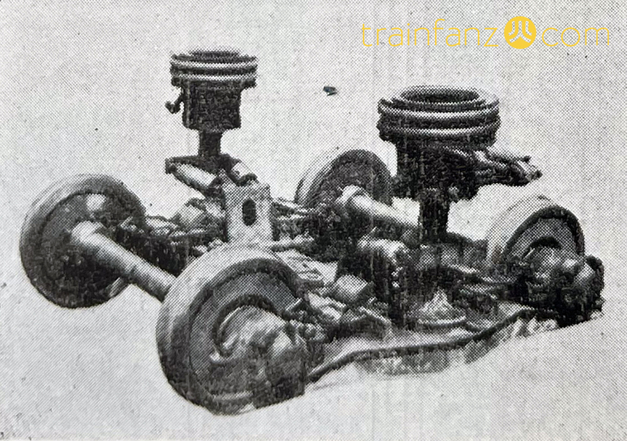 轻快列车组的铰接式转向架 （图 CRRC）