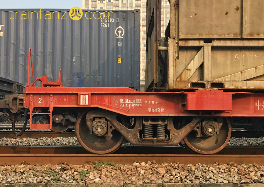 NF1H型飞机平车的转向架 （图 宁东的狮子）