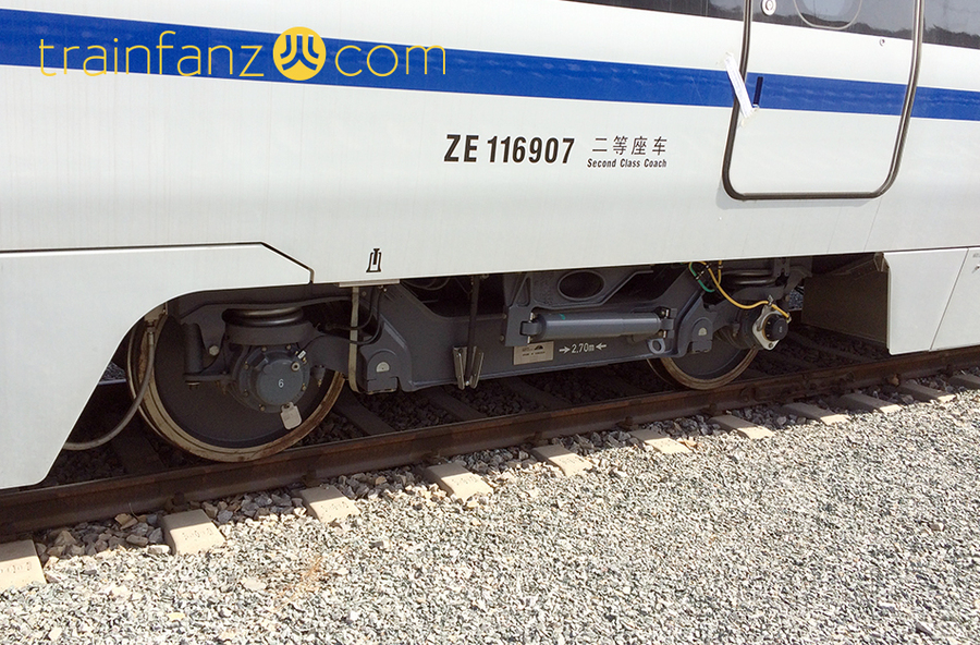 CRH1A-A动车组的拖车转向架 （图 Allan Wong）
